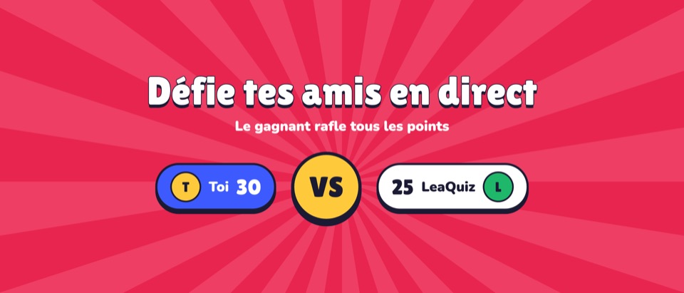 Bannière « Défie tes amis »